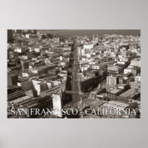 San Francisco California – Black White Photography Print