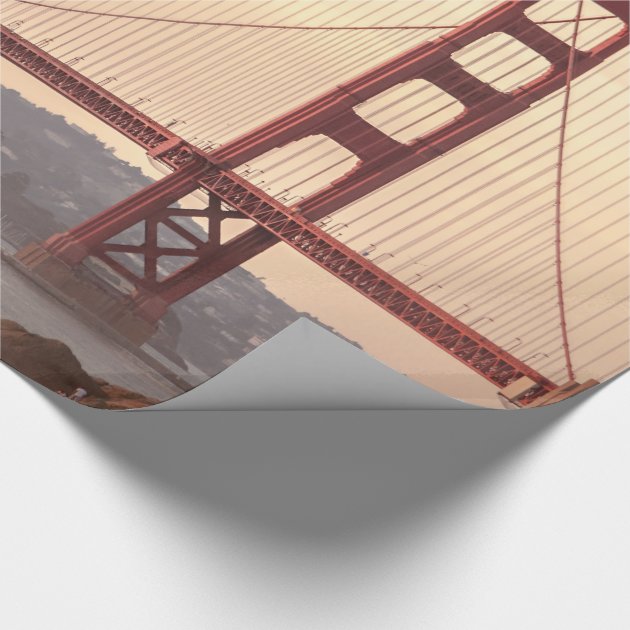 San Francisco California Golden Gate Bridge Photo Wrapping Paper 4/4