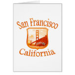 San Francisco California Red Design Cards