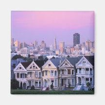 San Francisco, California. View of Victorian Magnet