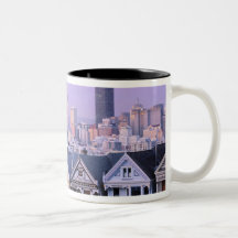 San Francisco, California. View of Victorian Mugs