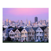 San Francisco, California. View of Victorian Post Cards