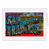 San Francisco, CaliforniaLarge Letter Scenes Greeting Card