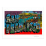 San Francisco, CaliforniaLarge Letter Scenes Postcard