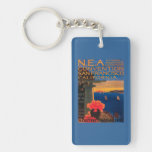 San Francisco, CaliforniaN.E.A. Convention Double-Sided Rectangular Acrylic Keychain