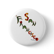 San Francisco Chili Peppers Pinback Button