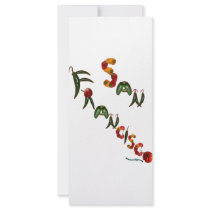 San Francisco Chili Peppers Custom Rack Cards