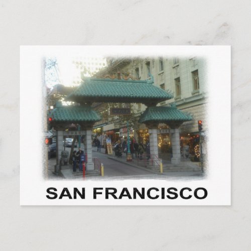 San Francisco China Town postcard