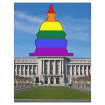 San Francisco City Hall Rainbow Pride letterhead by markthaler San Francisco City Hall Rainbow Pride letterhead