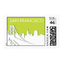 San Francisco City Skyline Postage
