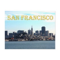 San Francisco City View from the Bay Post Card