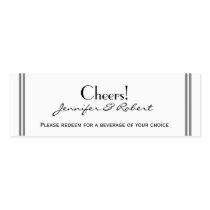San Francisco Destination Wedding Drink Ticket Business Card Templates