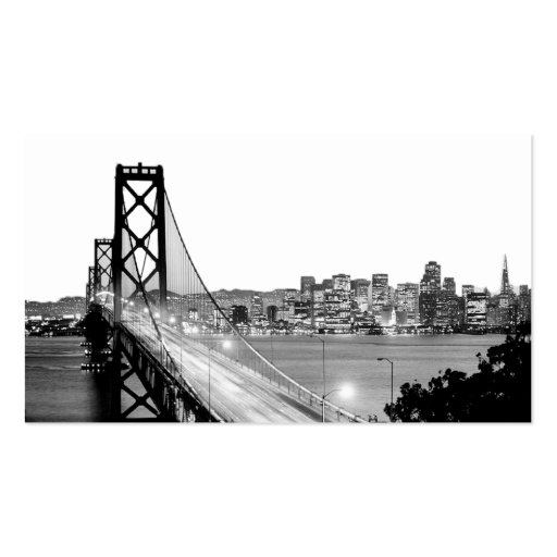 San Francisco Destination Wedding Place Card Business Card Template (back side)