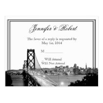 San Francisco Destination Wedding RSVP Postcard