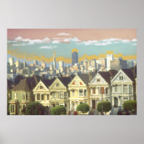 San Francisco Fine Art - Victorian Alamo Square Posters