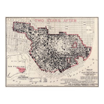San Francisco fire map - 1908 (Punnet Bros) BigMap posters
