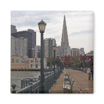 San Francisco from Pier 39 Refrigerator Magnet