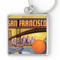 san francisco fruit key chain