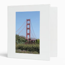 San Francisco Golden Gate 3 Ring Binder