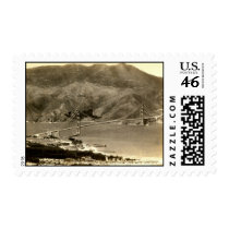 San Francisco, Golden Gate Bridge, 1930s Vintage Postage Stamp