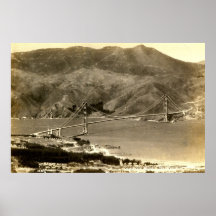 San Francisco, Golden Gate Bridge, 1930s Vintage Posters