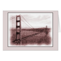 San Francisco Golden Gate Bridge Card