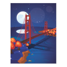 San Francisco Golden Gate Bridge Post Cards