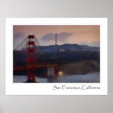 San Francisco Golden Gate Bridge Poster print