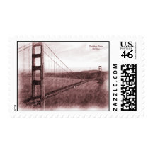 San Francisco Golden Gate Bridge Stamp