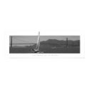 San Francisco - Golden Gate Bridge with Sailboat posters
