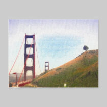 san francisco - golden gate canvas postcards by cardart san francisco - golden gate canvas postcards