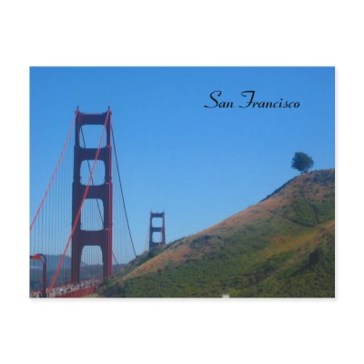 san francisco golden gate postcards by cardart