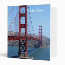 San Francisco Golden Gate Vinyl Binder