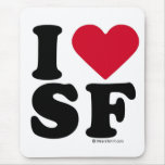 SAN FRANCISCO - "I LOVE SF" "I LOVE SAN FRANCISCO" MOUSE PAD