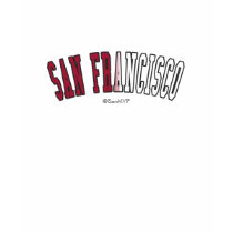 San Francisco in California state flag colors t-shirts by Rep_Yo_City San Francisco in California state flag colors t-shirts