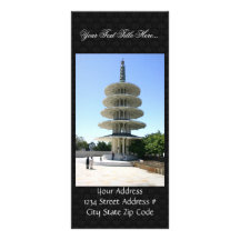 San Francisco Japantowns Peace Tower Rack Card Design