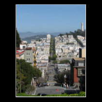San Francisco Lombard Street postcards