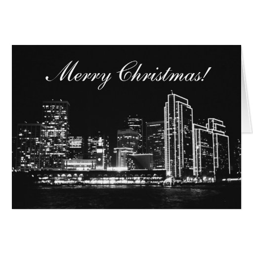 San Francisco Merry Christmas! Greeting Card Zazzle