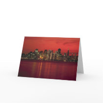San Francisco Nitetime Skyline Greeting Cards