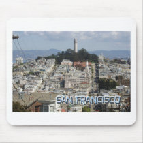 San Francisco Postcard Style mousepads