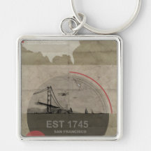 San Francisco Poster Key Chain