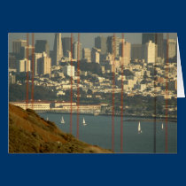 San Francisco, seen thru the Golden Gate bridge cards