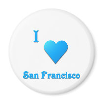 San Francisco -- Sky Blue magnets