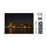 San Francisco Skyline at Night Postage Stamp