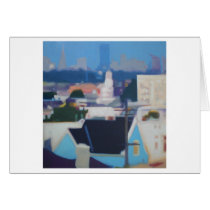 San Francisco Skyline (blue) cards by danberkeland San Francisco Skyline (blue) cards