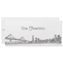 San Francisco Skyline Bookmark Rack Cards