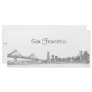 San Francisco Skyline Bookmark Rack Cards