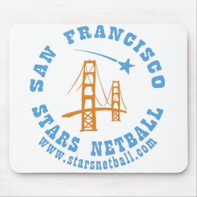 San Francisco Stars Netball Club Mousepad by SFStars