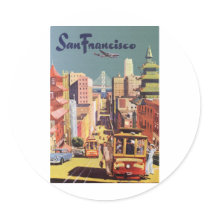 San Francisco Round Sticker