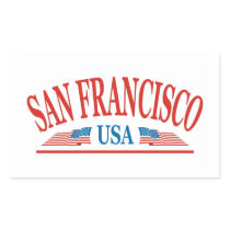 San Francisco Rectangular Sticker